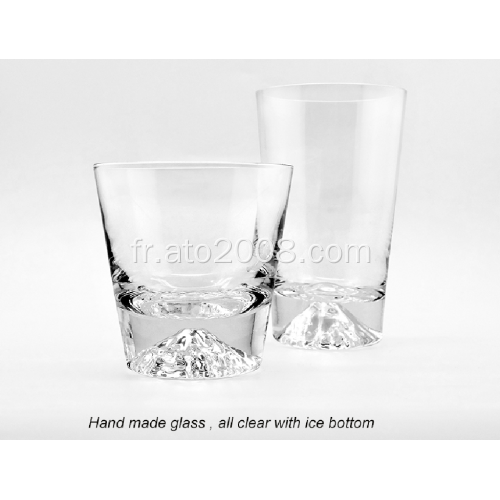 Gobelet en verre transparent